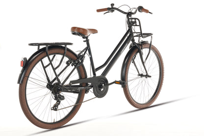 Cortego Liberty Meisjesfiets 26 inch - 7 Versnellingen - Mat-Zwart
