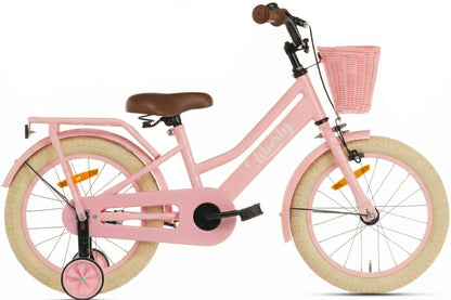 Cortego Liberty meisjesfiets Roze 14 inch + mand