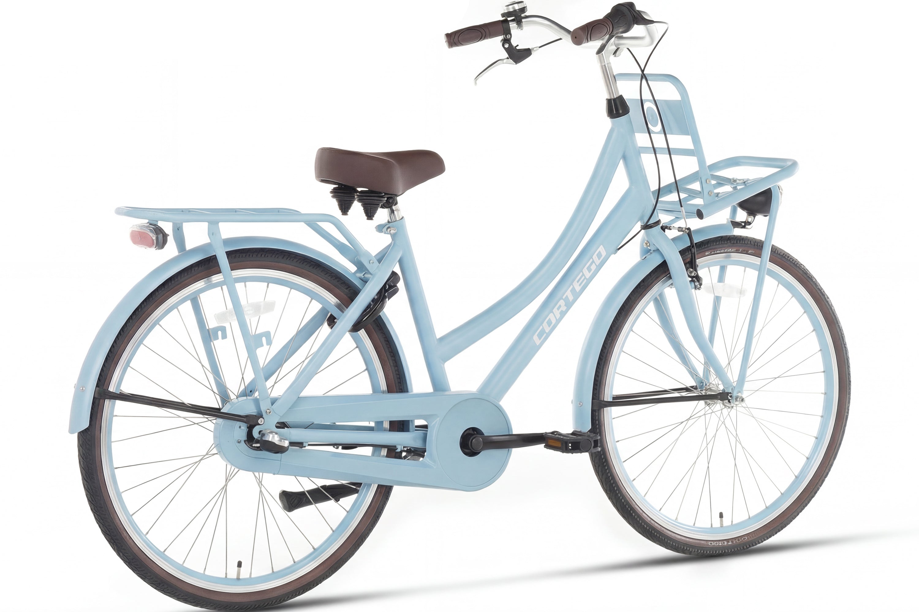 Cortego Cargo Meisjesfiets 24 inch - 3 Versnellingen - Blauw