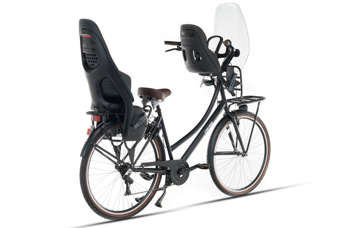 Cortego Mona Moederfiets 28 Inch - 7 Versnellingen - Mat-Zwart