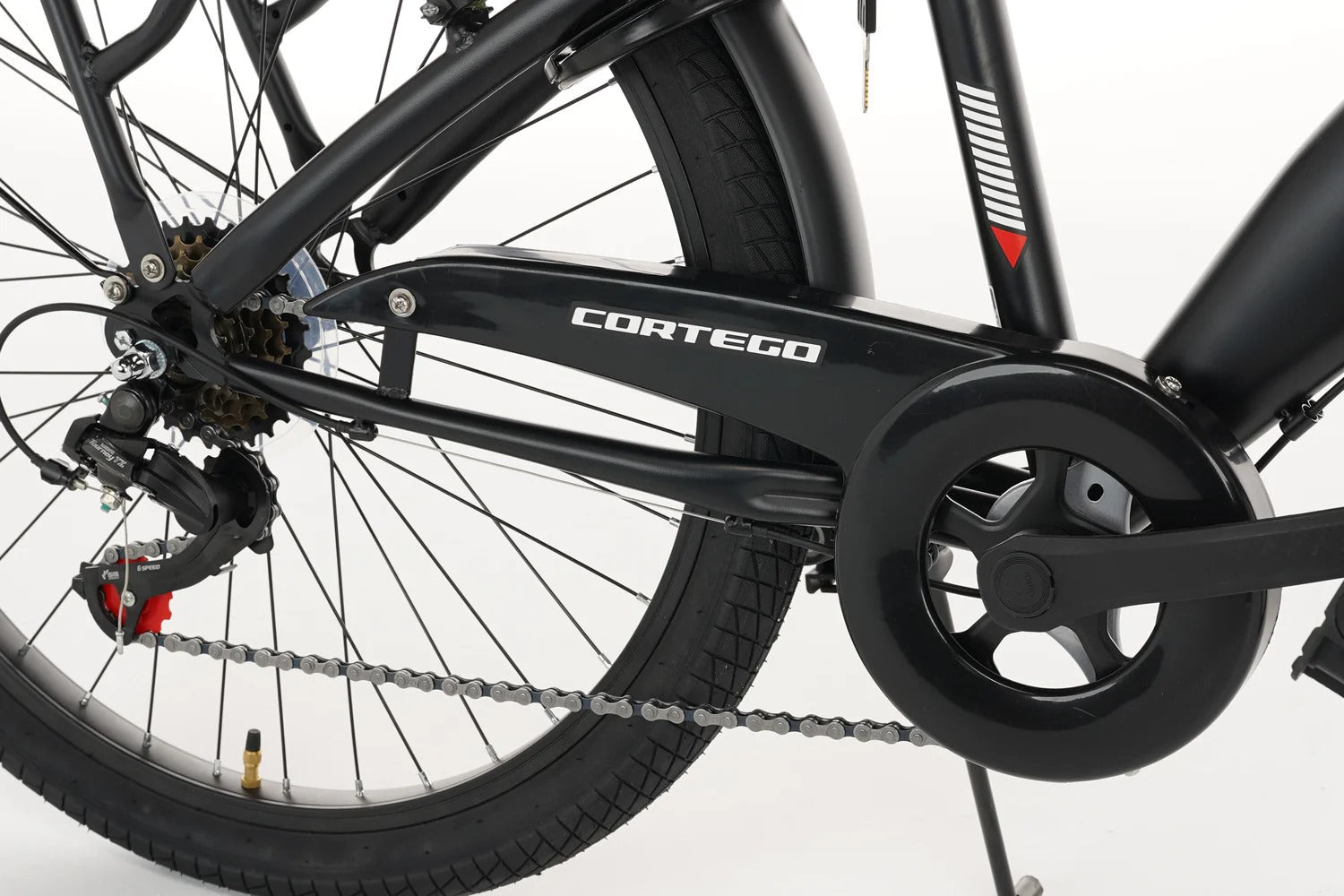 Cortego Rebel Jongensfiets 22 Inch Zwart - 6 Versnellingen