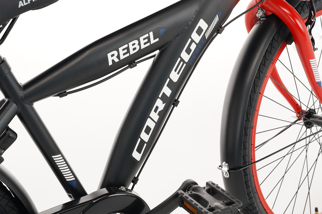 Cortego Rebel Jongensfiets 22 Inch Rood - 6 Versnellingen