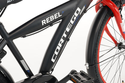 Cortego Rebel Jongensfiets 22 Inch Rood - 6 Versnellingen