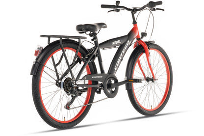 Cortego Rebel Jongensfiets 22 Inch Rood - 6 Versnellingen