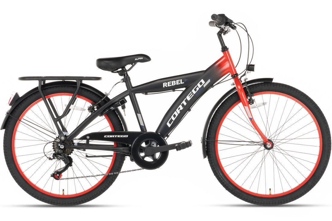 Cortego Rebel Jongensfiets 22 Inch Rood - 6 Versnellingen