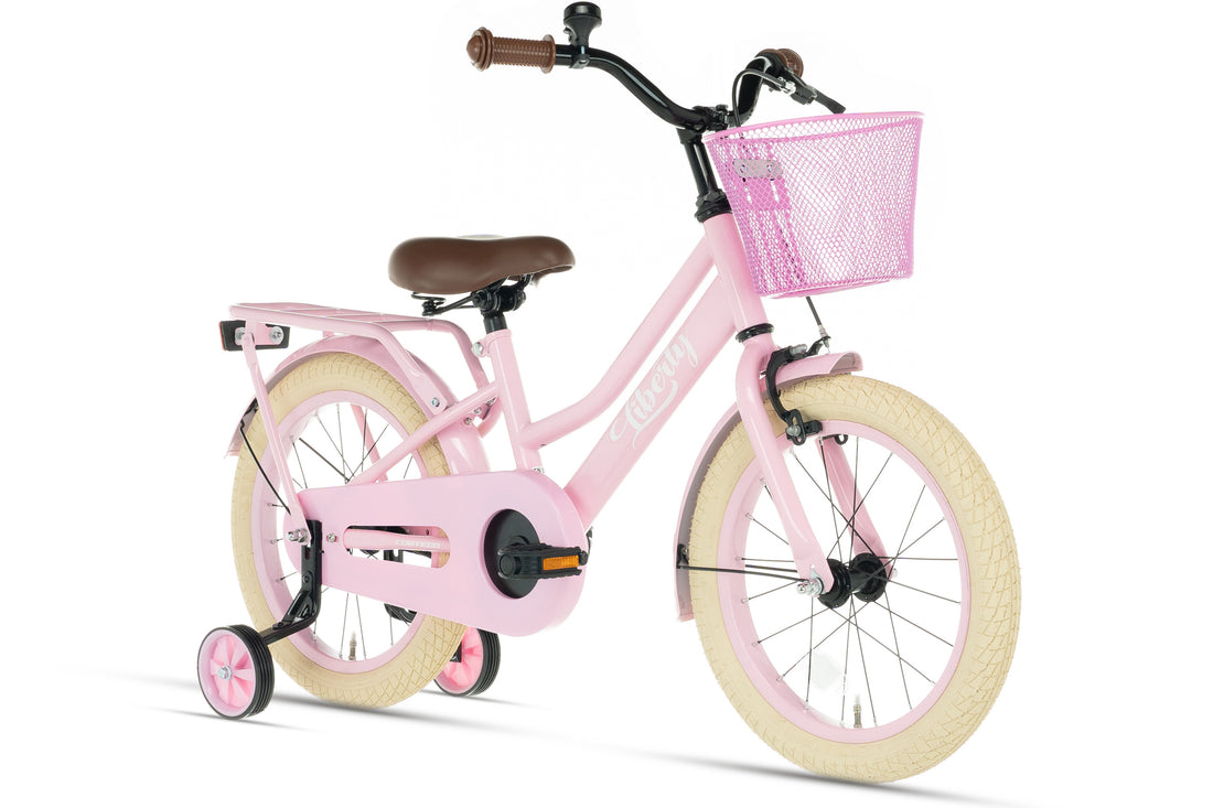 Cortego Liberty meisjesfiets Roze 12 inch + mand
