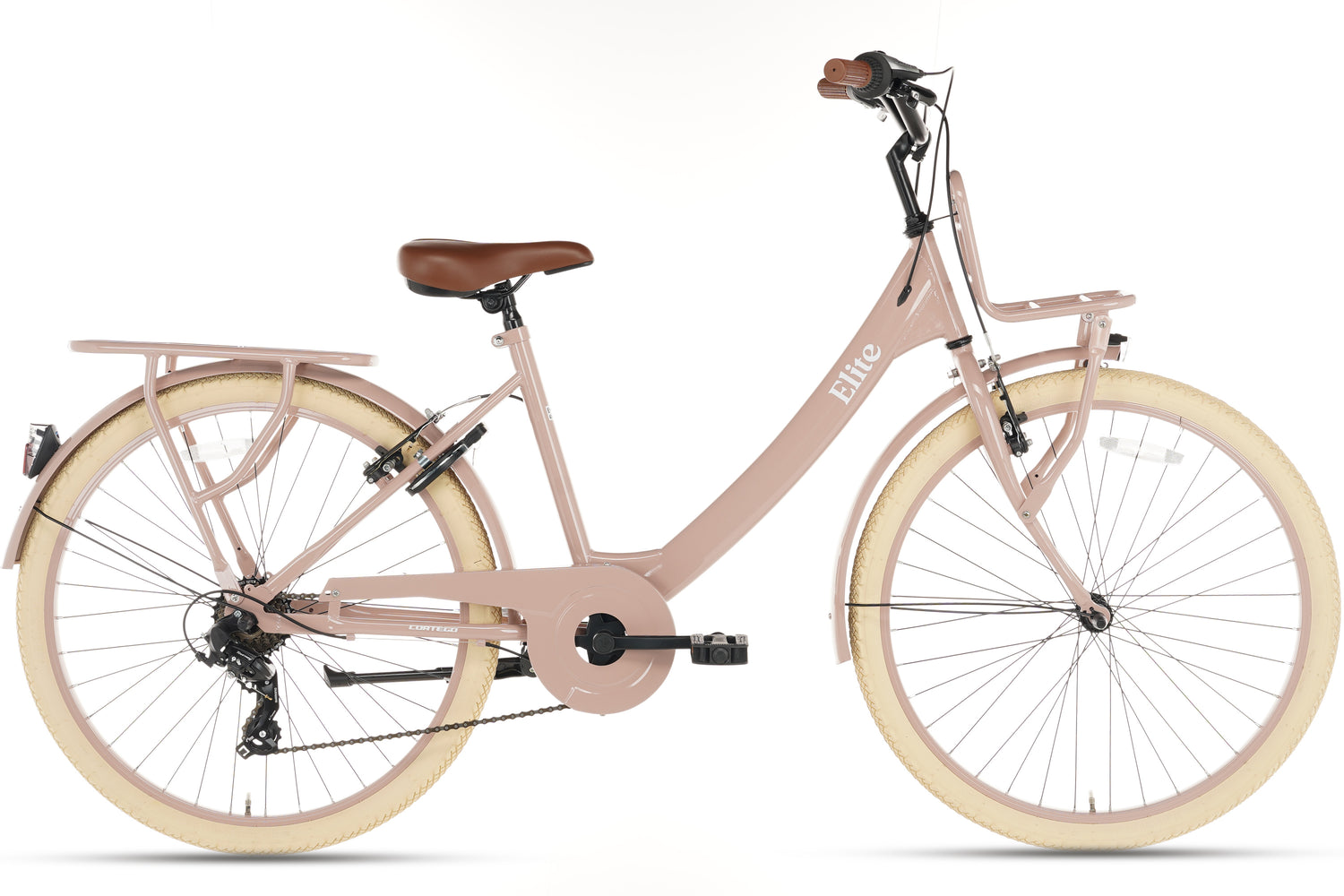 Cortego Elite Meisjesfiets 24 inch - 7 Versnellingen - Zalm