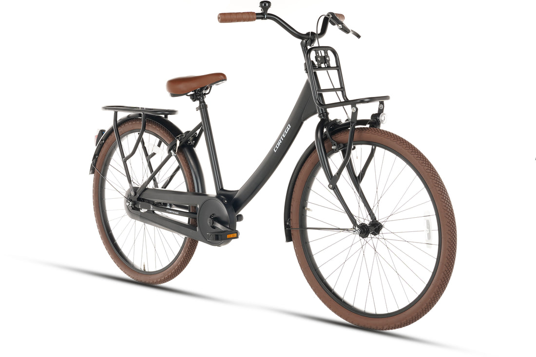 Cortego Elite Meisjesfiets 26 inch Mat-Zwart