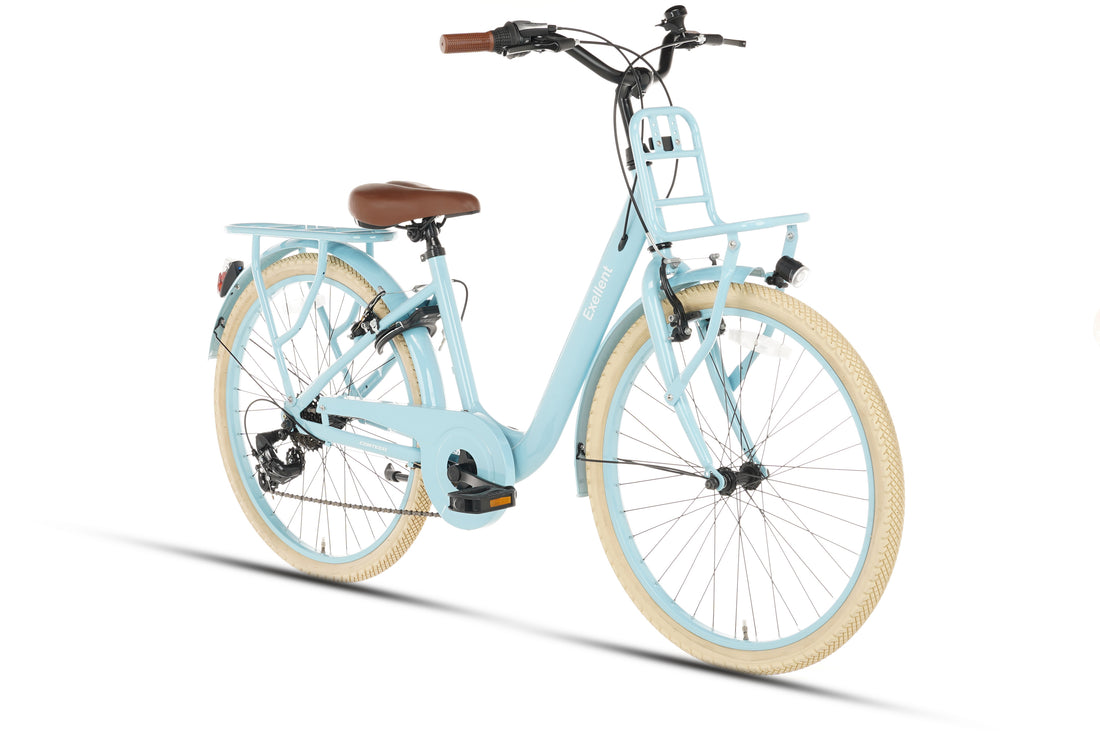 Cortego Excellent Meisjesfiets 24 inch - 7 Versnellingen - Blauw