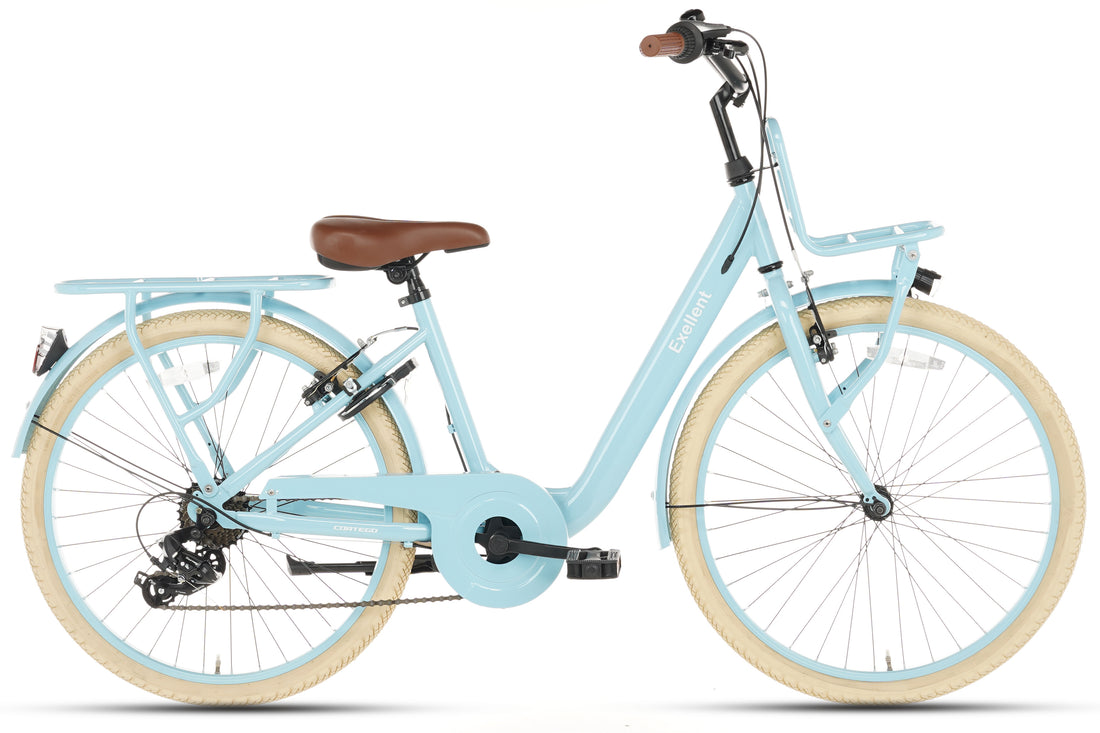 Cortego Excellent Meisjesfiets 24 inch - 7 Versnellingen - Blauw