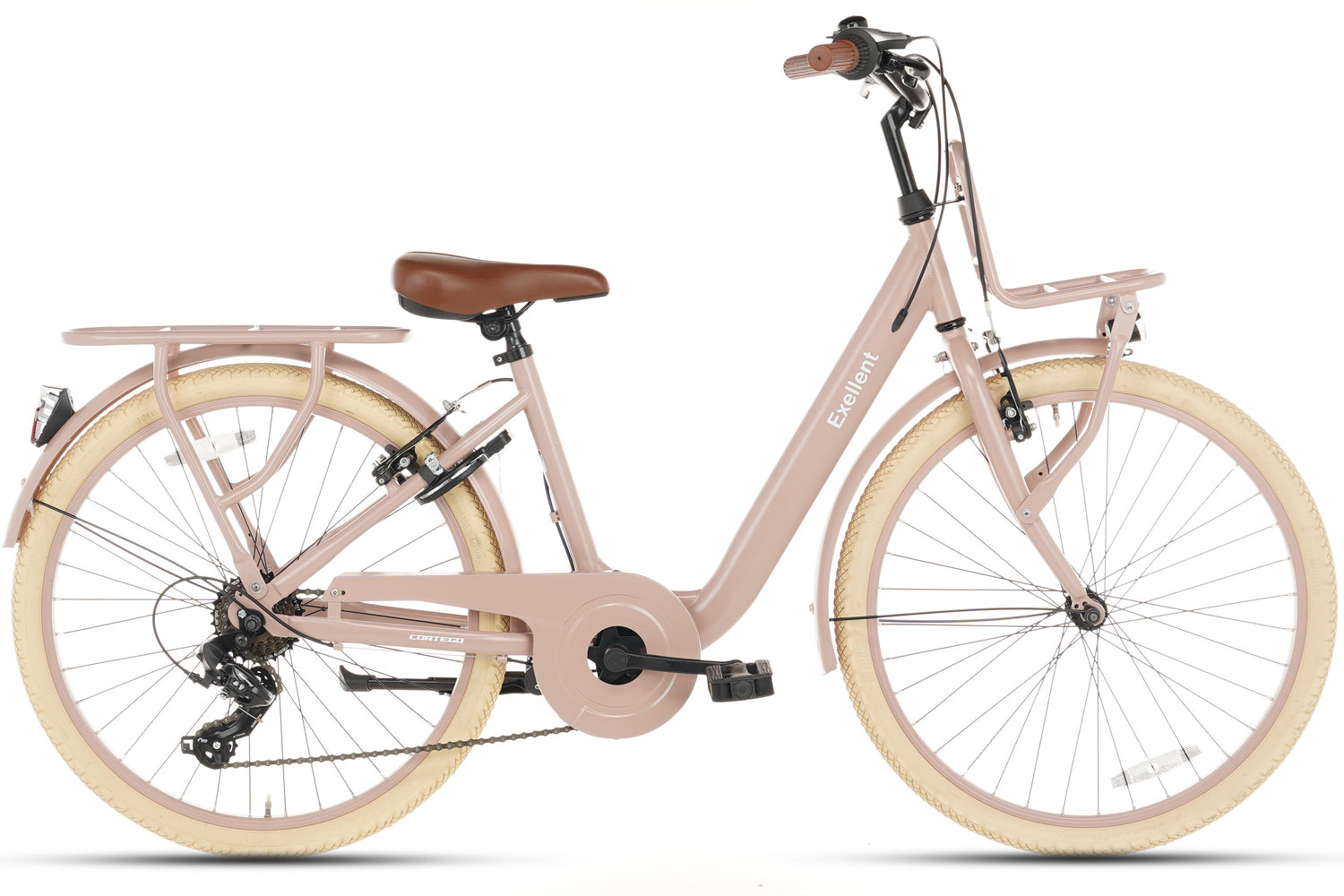 Cortego Excellent Meisjesfiets 26 inch - 7 Versnellingen - Zalm