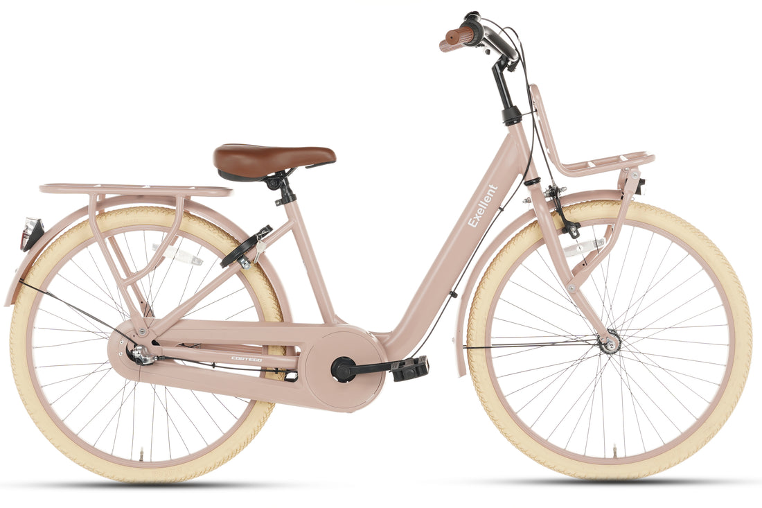 Cortego Excellent Meisjesfiets 24 inch 3 Versnellingen - Zalm