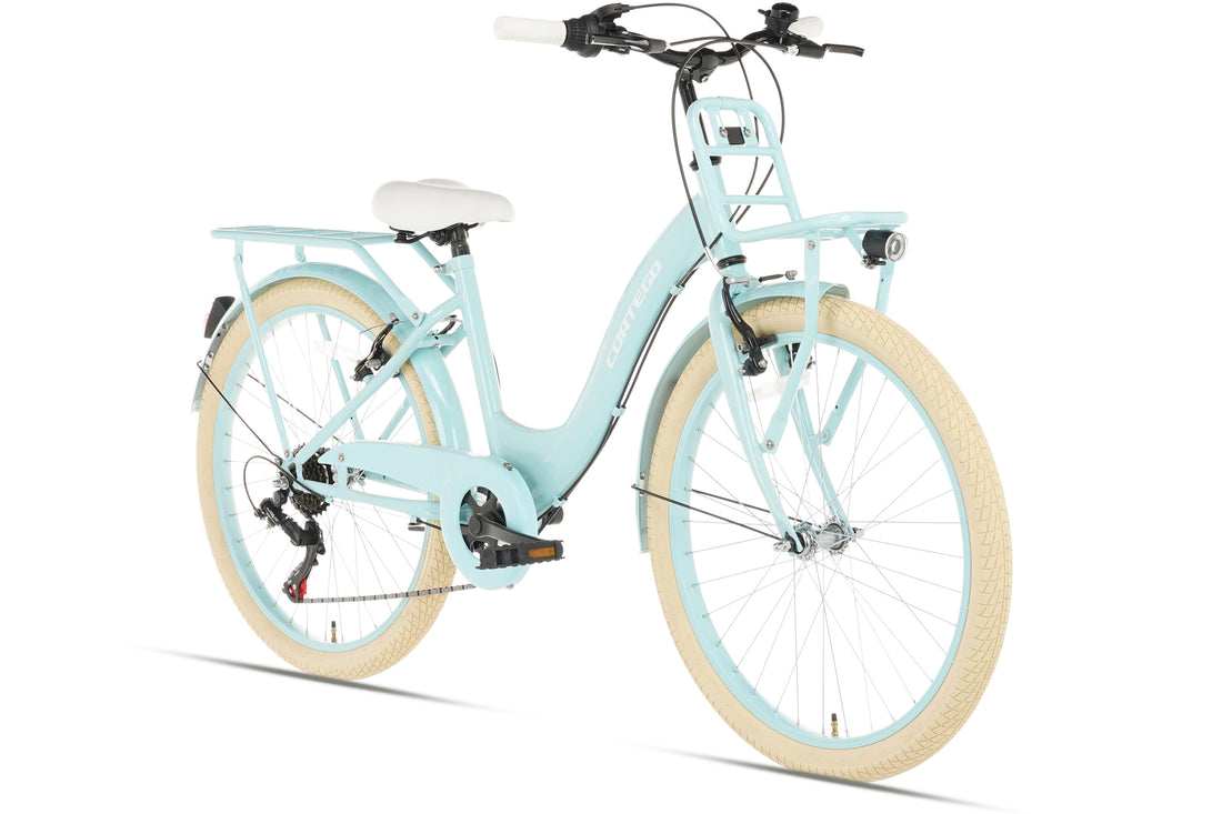 Cortego Flora Meisjesfiets 24 inch - 6 Versnellingen - Blauw