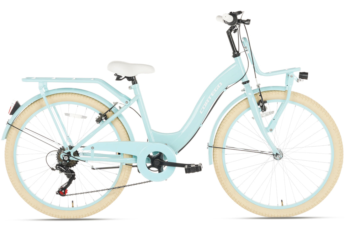 Cortego Flora Meisjesfiets 24 inch - 6 Versnellingen - Blauw