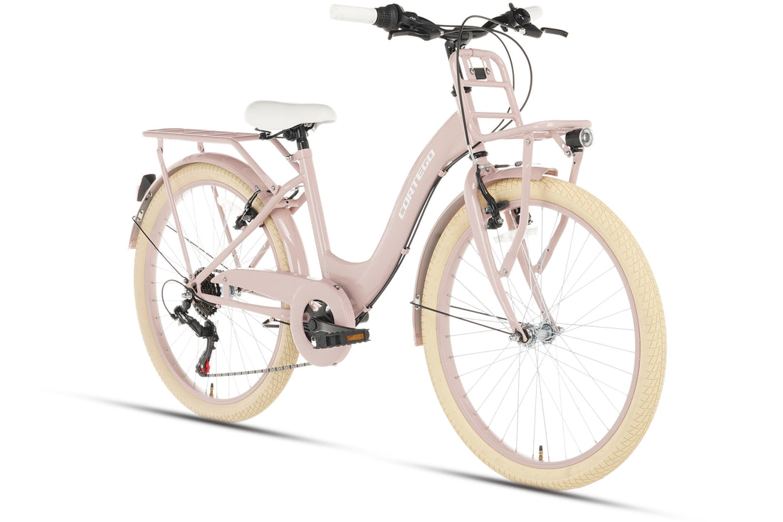 Cortego Flora Meisjesfiets 24 inch - 6 Versnellingen - Roze