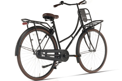 Cortego Omafiets Plus Deluxe Mat-zwart 28 Inch