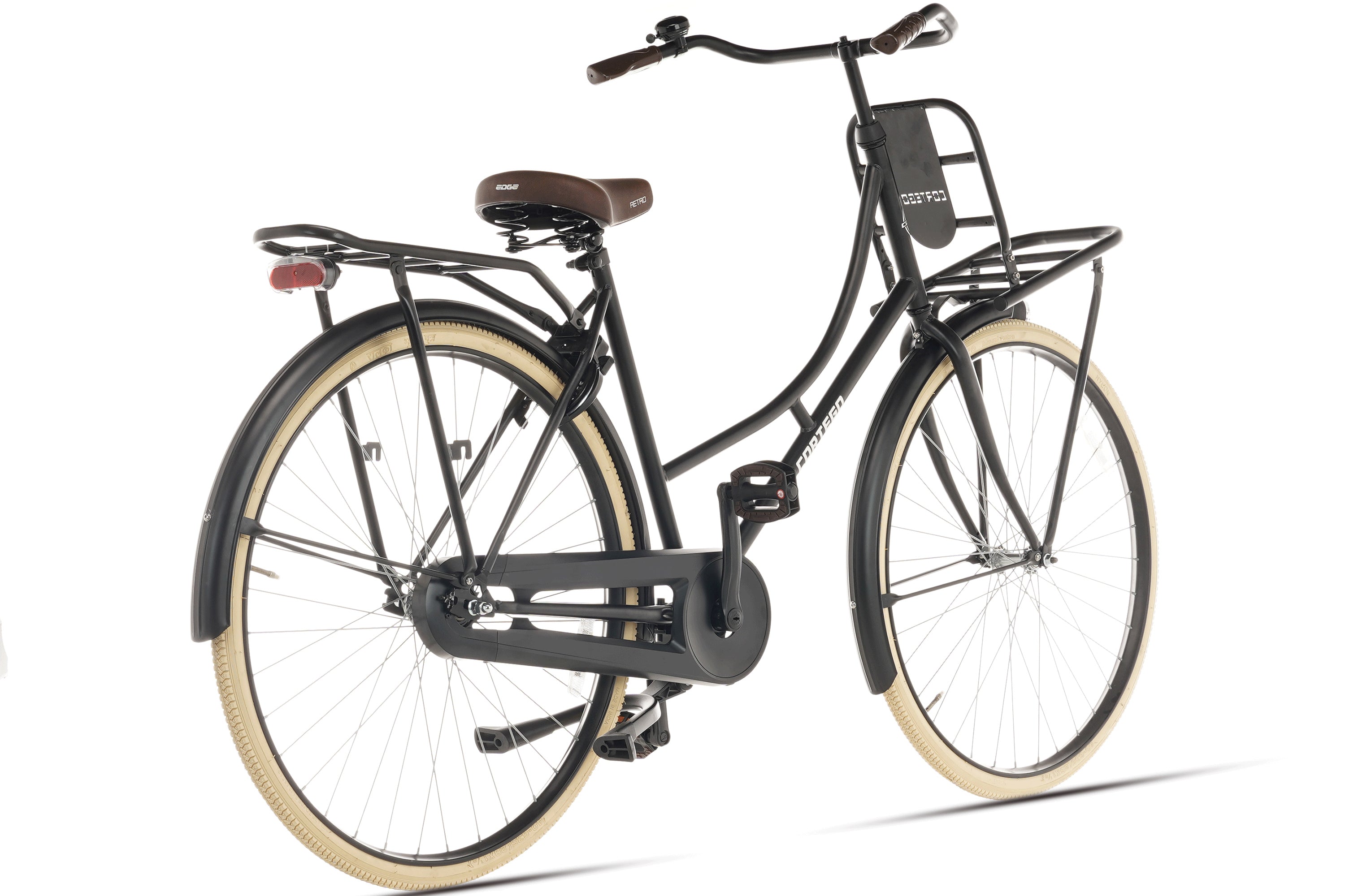 Cortego Omafiets Deluxe Plus Mat-zwart 28 Inch