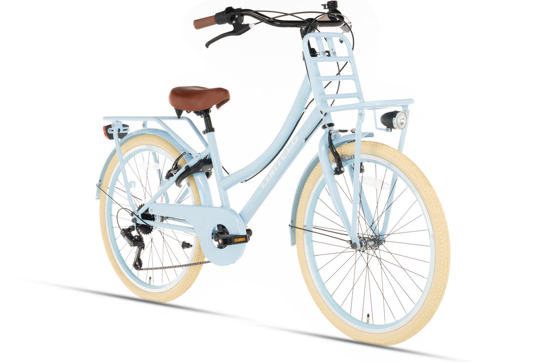 Cortego Transporter Meisjesfiets 22 inch - 7 Versnellingen - Blauw