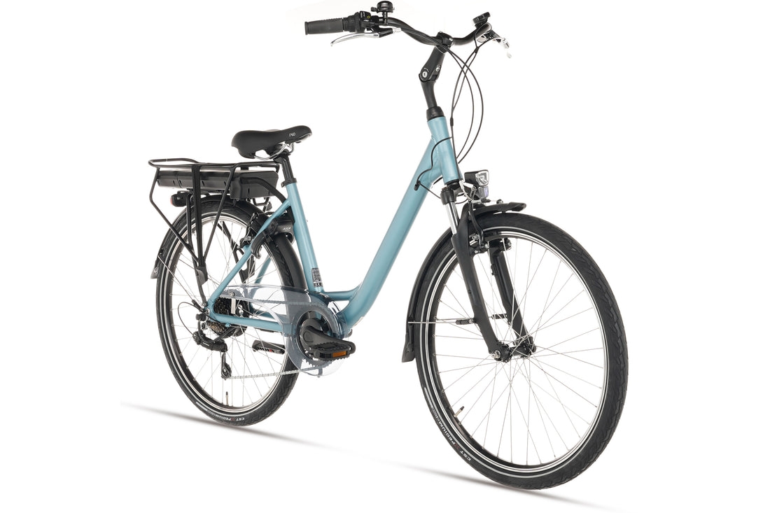 Elektrische Damesfiets City D7 Aqua Blue