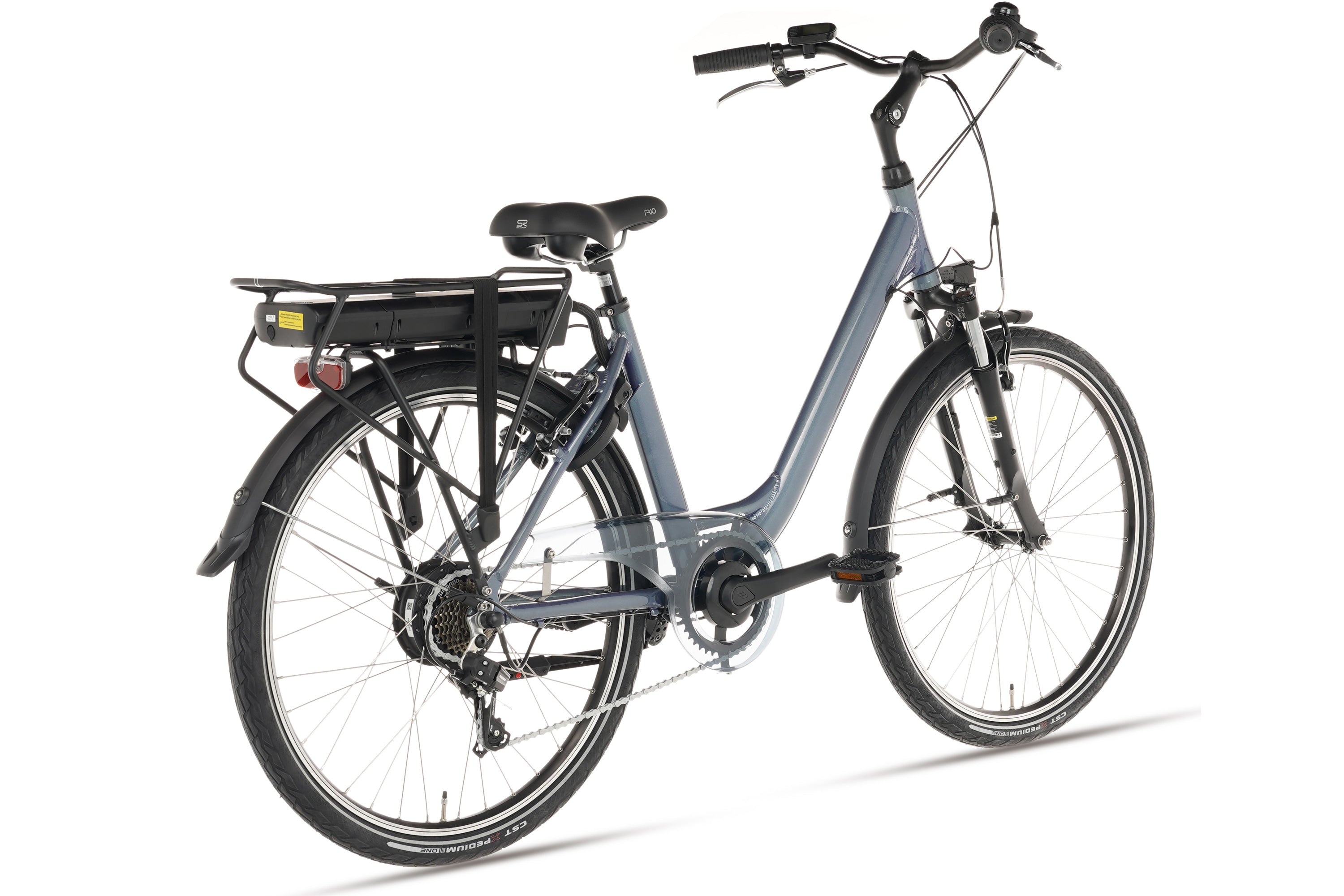 Elektrische Damesfiets City D7 Aqua Gray