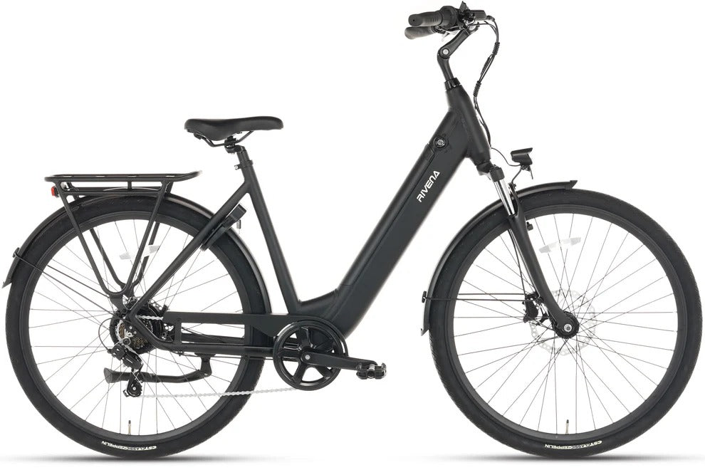 Rivena Supreme D7 Elektrische Damesfiets Mat-Zwart