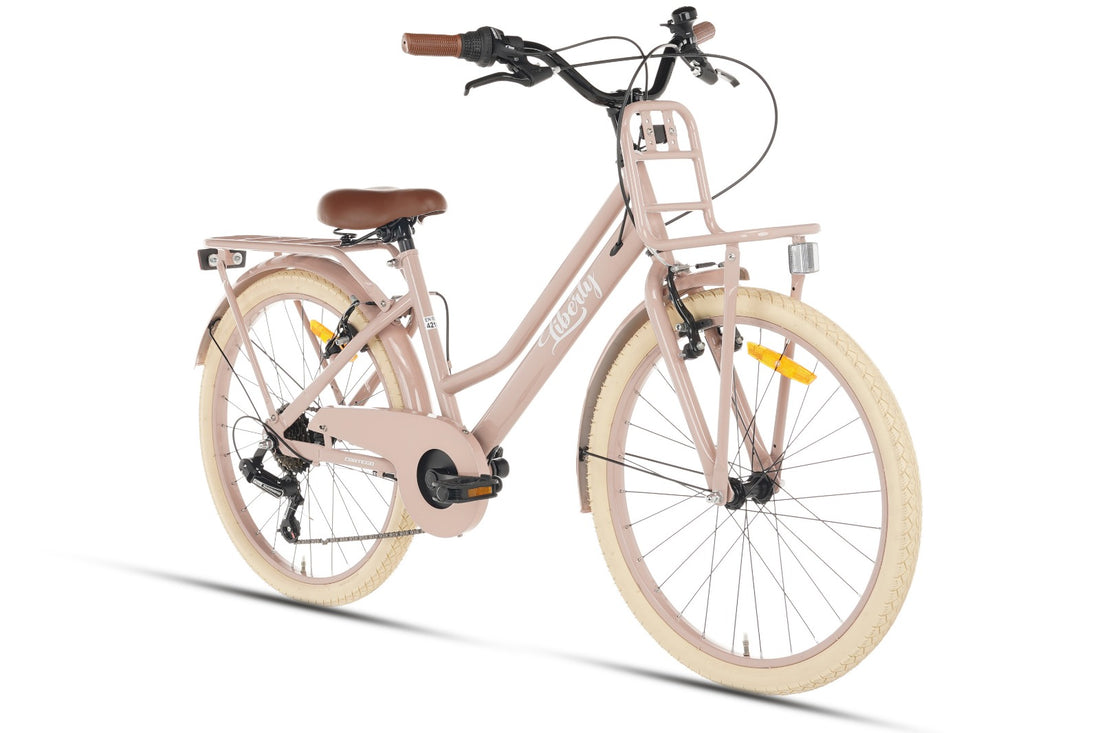 Cortego Liberty Meisjesfiets 22 inch - 7 Versnellingen - Zalm