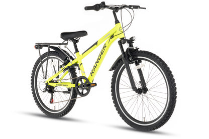 Cortego Ranger Plus 7-speed Jongensfiets 26 inch Fluogeel