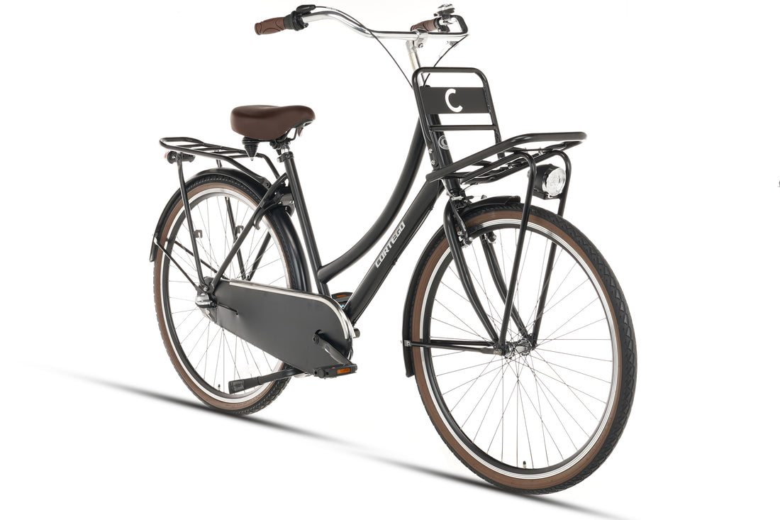 Cortego Cargo N3 Transportfiets Mat-Zwart - 3 Versnellingen