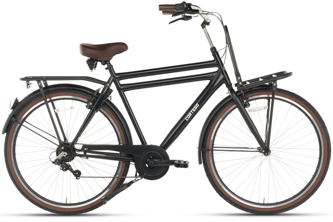 Cortego Transporter Herenfiets 7 Versnellingen Mat-Zwart