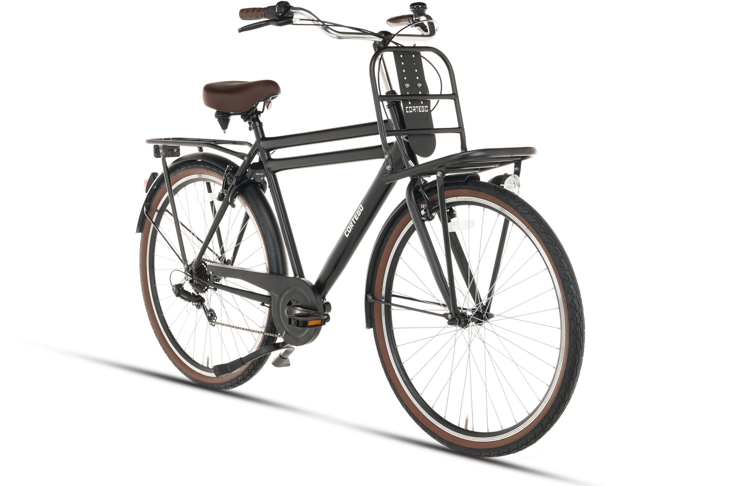 Cortego Transporter Herenfiets 7 Versnellingen Mat-Zwart