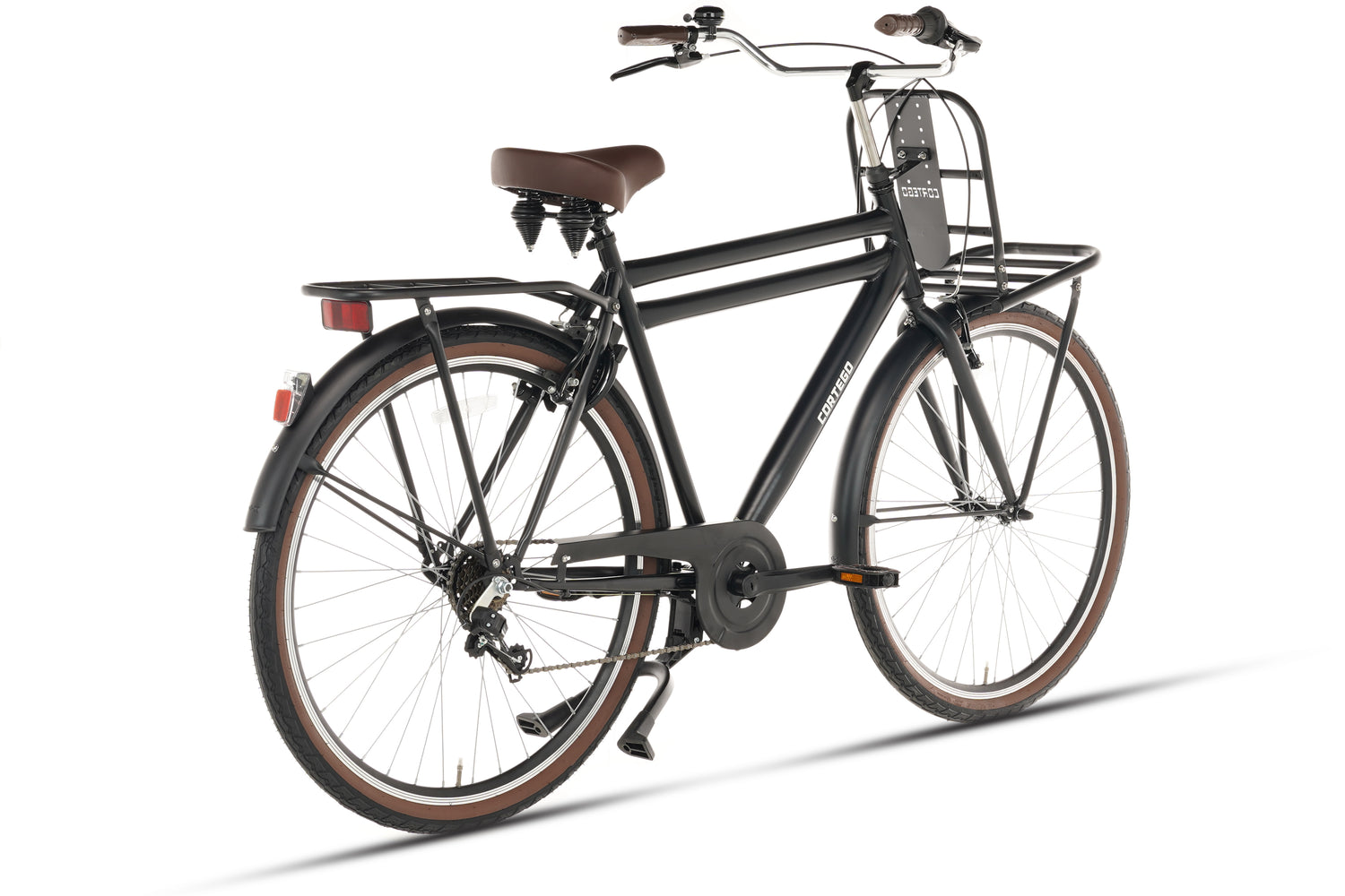 Cortego Transporter Herenfiets 7 Versnellingen Mat-Zwart