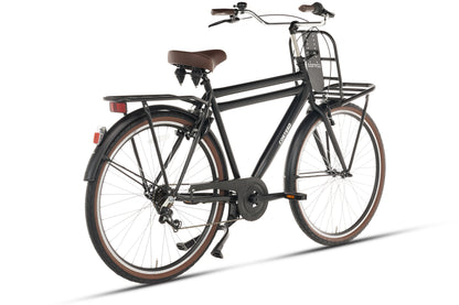 Cortego Transporter Herenfiets 7 Versnellingen Mat-Zwart