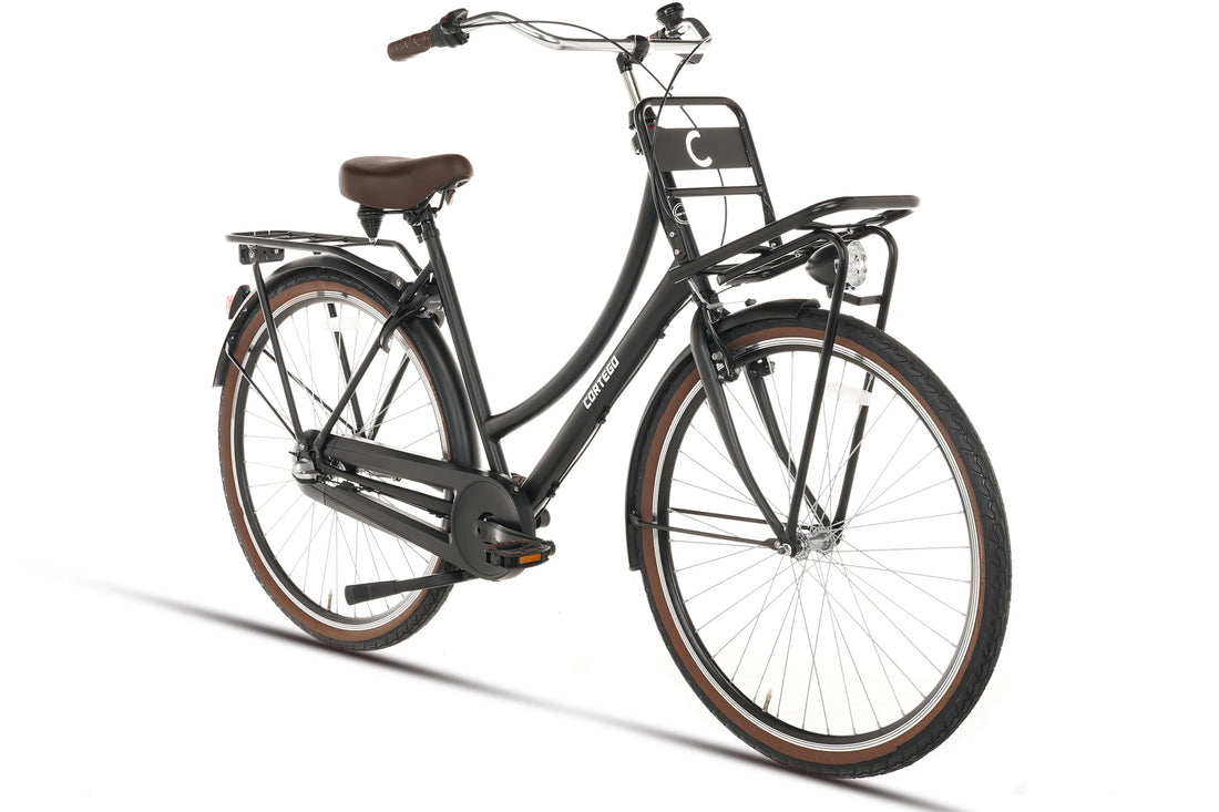 Cortego Cargo N3 Transportfiets Mat-Zwart - 3 Versnellingen