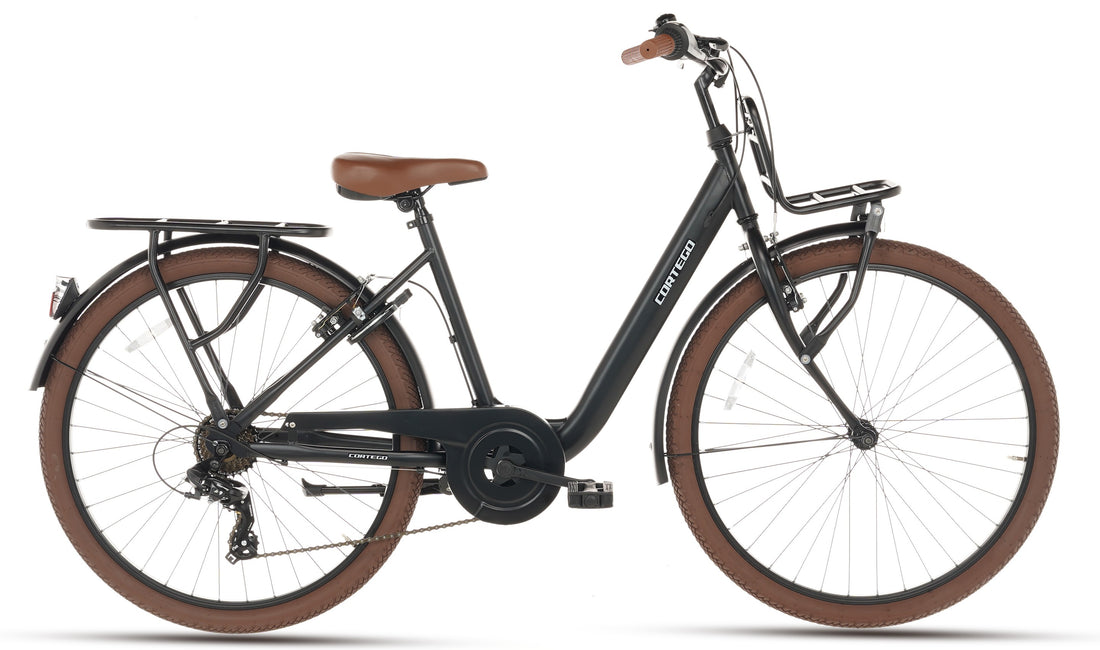 Cortego Excellent Meisjesfiets 26 inch - 7 Versnellingen - Mat-Zwart