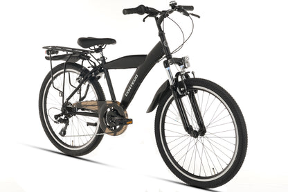 Cortego Blaze Jongensfiets 24 Inch Zwart - 7 Versnellingen