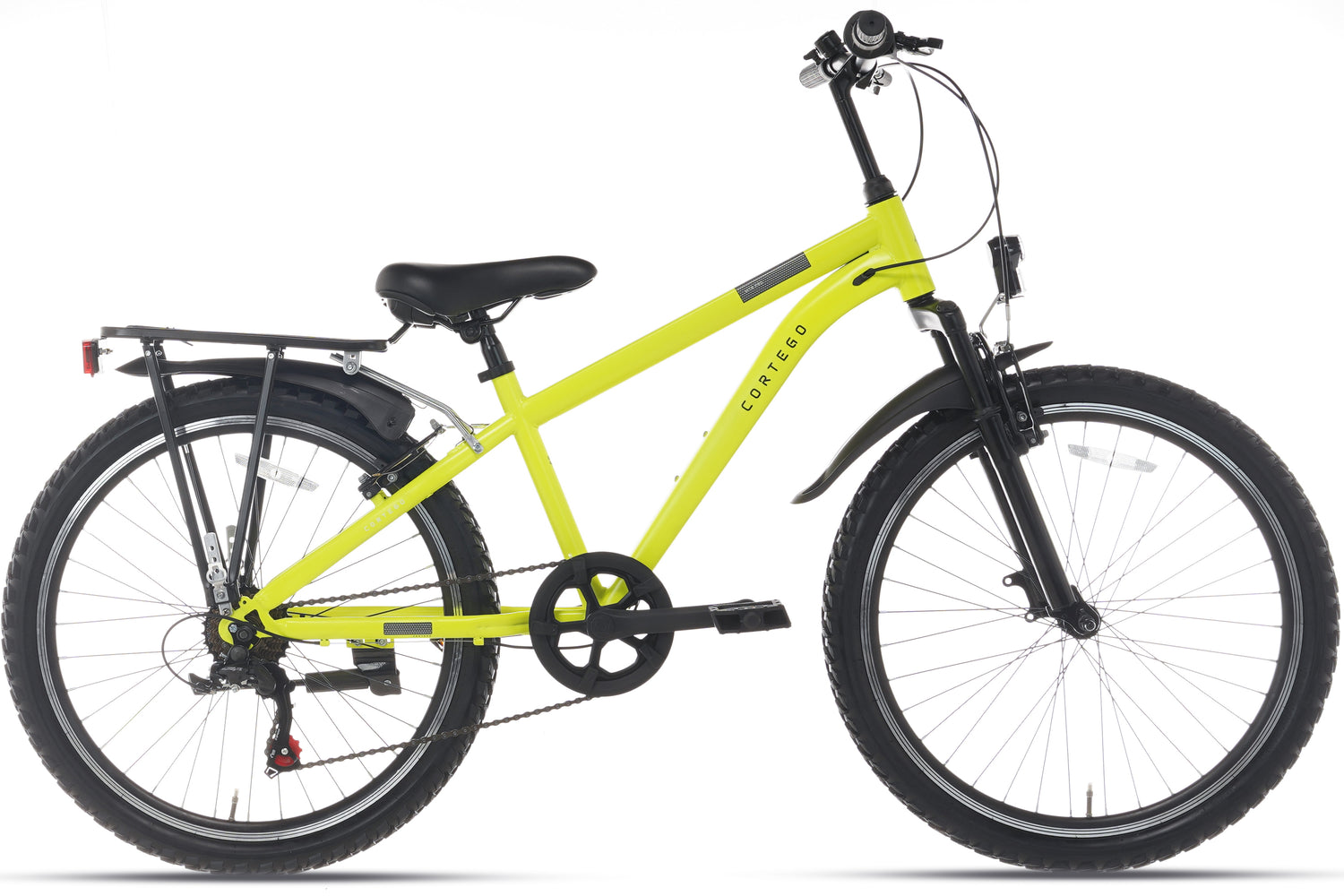 Cortego Ranger Plus 7-speed Jongensfiets 26 inch Fluogeel