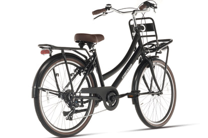 Cortego Transporter Meisjesfiets 26 inch - 7 Versnellingen - Mat-Zwart
