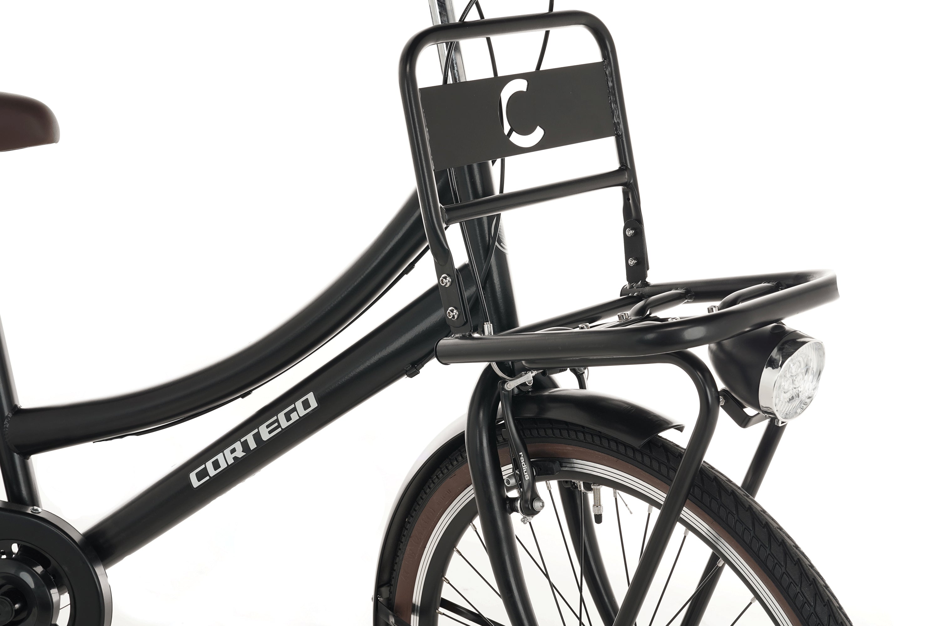 Cortego Transporter Meisjesfiets 26 inch - 7 Versnellingen - Mat-Zwart