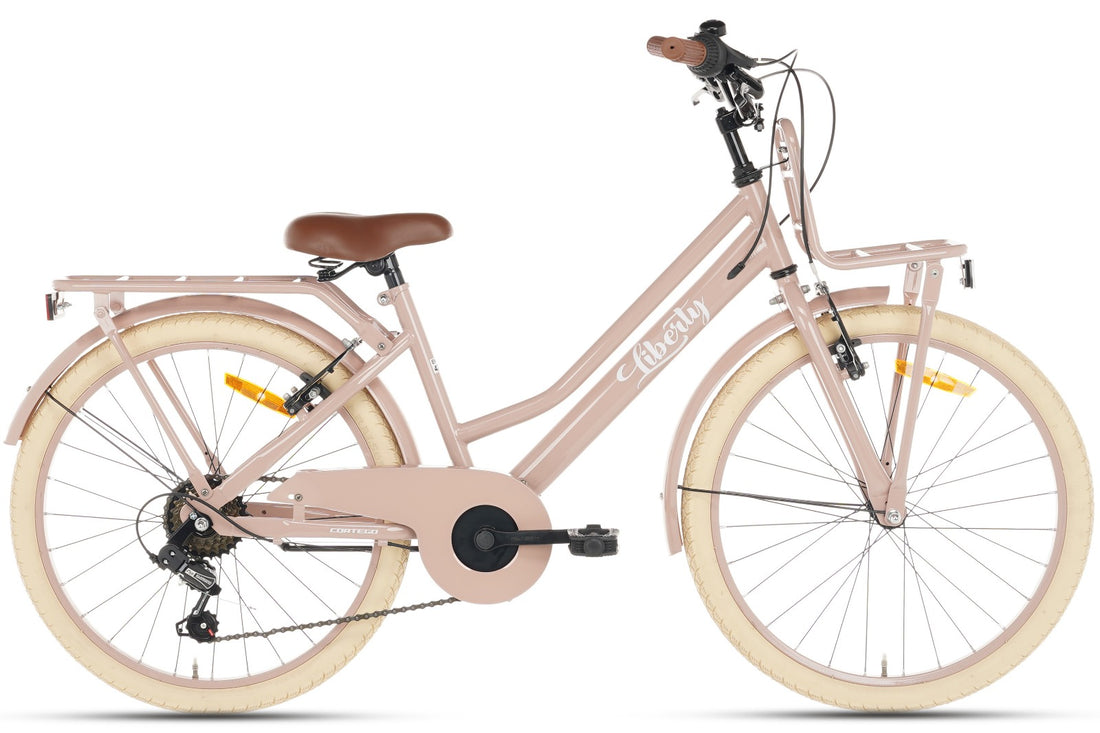 Cortego Liberty Meisjesfiets 22 inch - 7 Versnellingen - Zalm