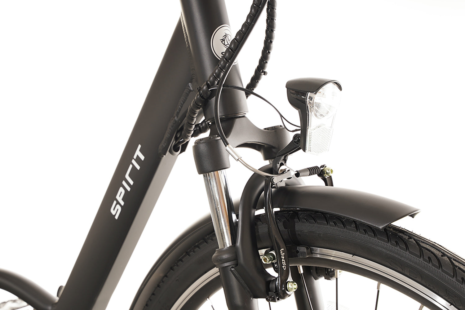 Spirit Premium D7 Elektrische Herenfiets Mat-zwart