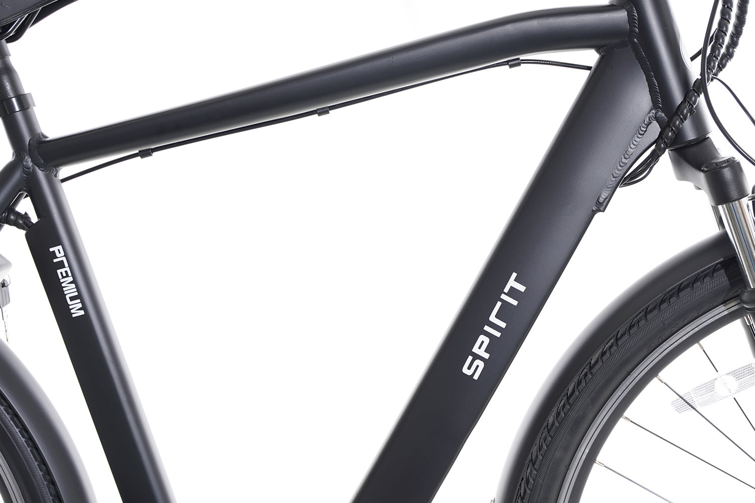 Spirit Premium D7 Elektrische Herenfiets Mat-zwart