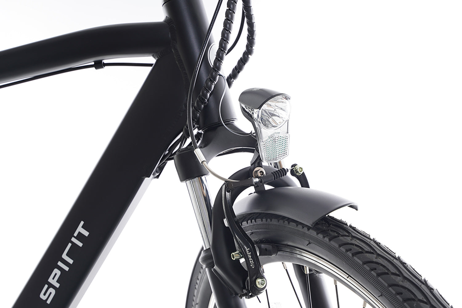 Spirit Premium D7 Elektrische Herenfiets Mat-zwart