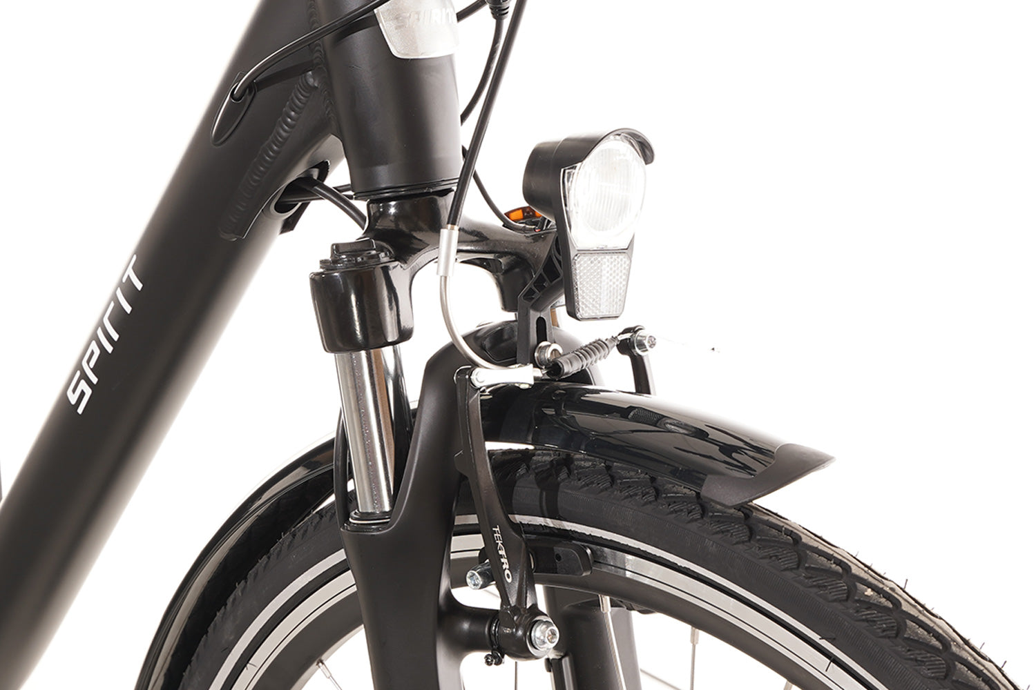 Spirit Prime N7 Plus Elektrische Damesfiets Mat-zwart