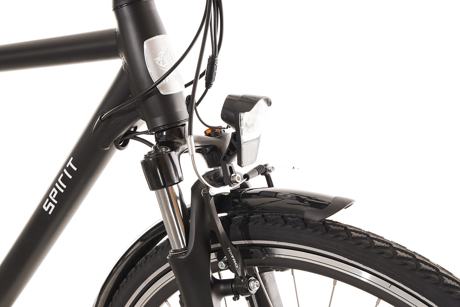 Spirit Prime N7 Elektrische Herenfiets Mat-zwart